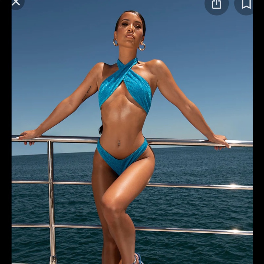 Blue glitter bottoms - NWT